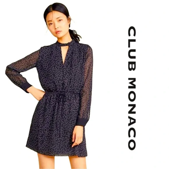 Club Monaco | Dresses | Club Monaco Women Black Quanni Dress Sz2 | Poshmark